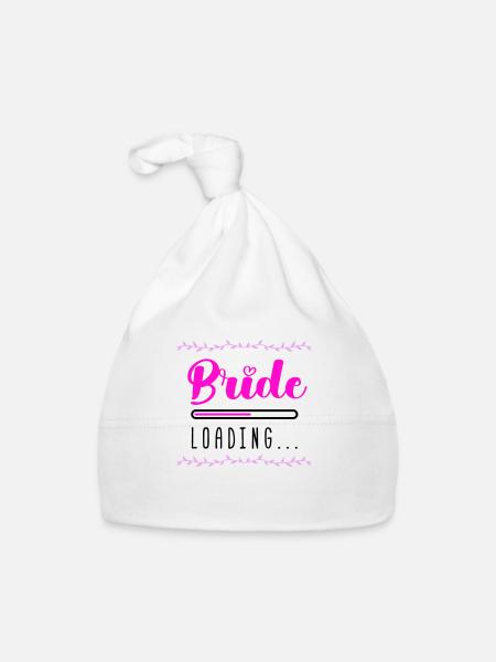 Chargement de la mariée - Bonnet bio Bébé - blanc - Devant