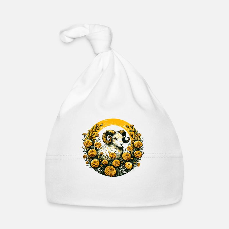 Widder Widder Ringelblume Baby Bio-Mütze