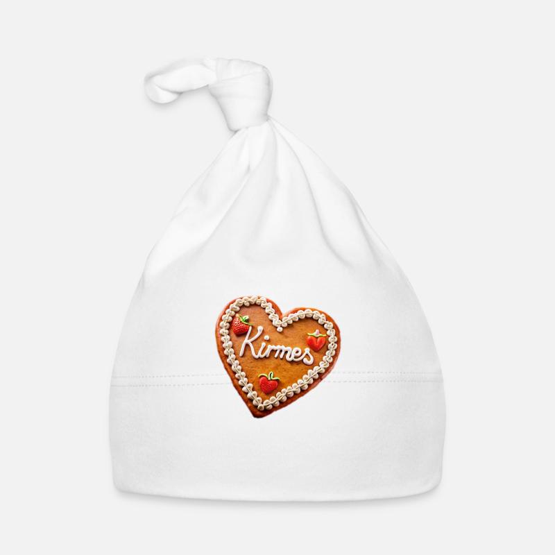 Kirmes-Lebkuchenherz Baby Bio-Mütze
