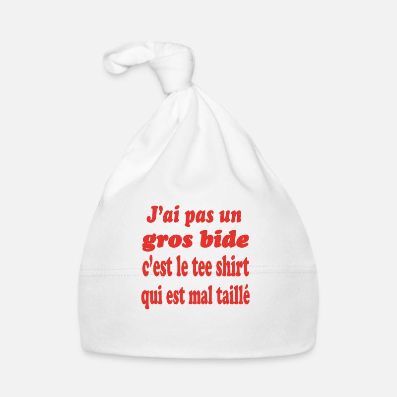 Humour papa - Bonnet bio Bébé - blanc