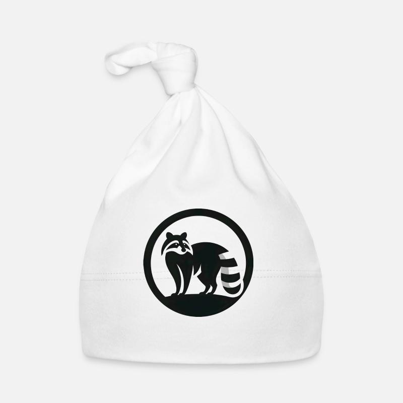 Waschbär Logo 3 Baby Bio-Mütze