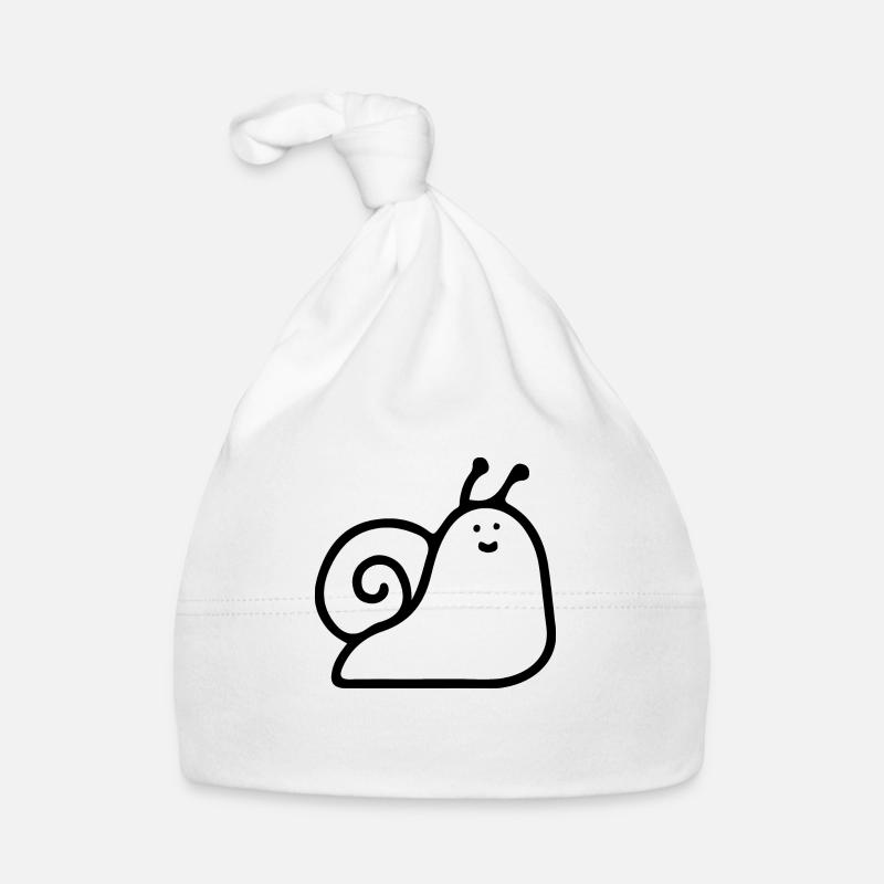 Cute Snail Illustration! Organic Baby Cap