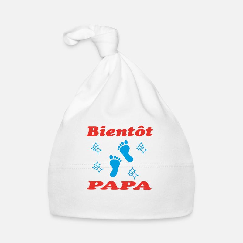 BIENTOT PAPA Bonnet bio Bébé