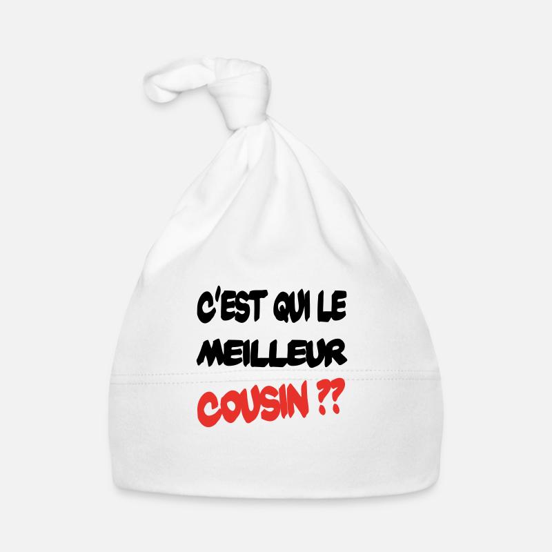 C'est qui le meilleur cousin ? Bonnet bio Bébé