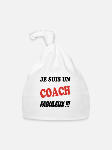 Coach - Bonnet bio Bébé - blanc - Devant