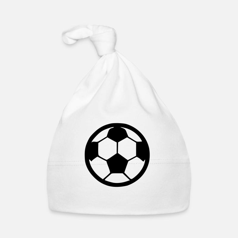 Fußball Symbol Minimal Icon Vektor Baby Bio-Mütze