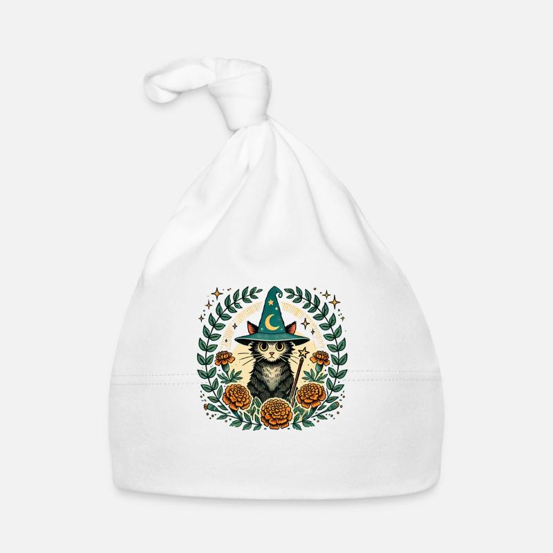 Wizard Kitty Cat Organic Baby Cap