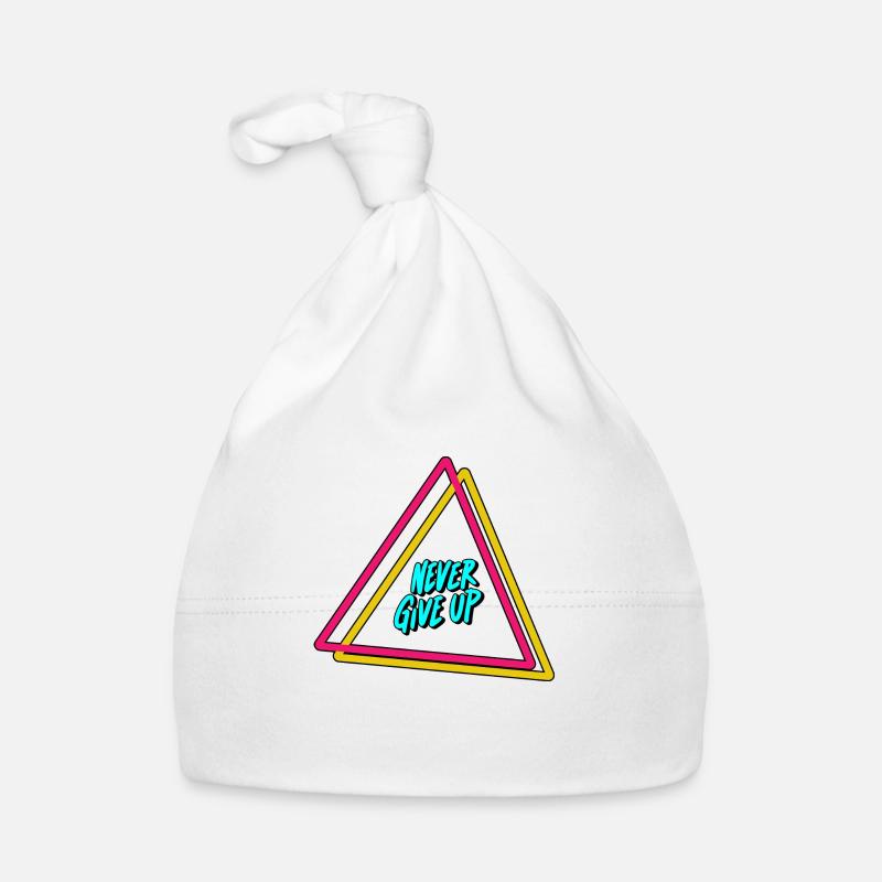 Never give up Organic Baby Cap