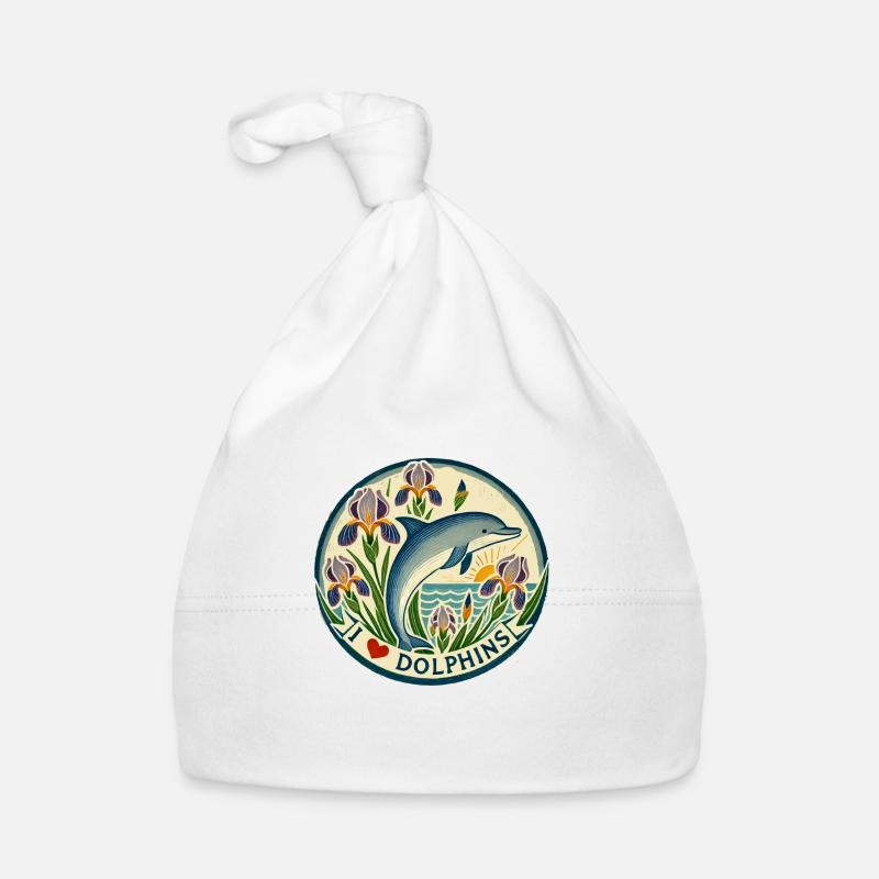 Dolphin Organic Baby Cap