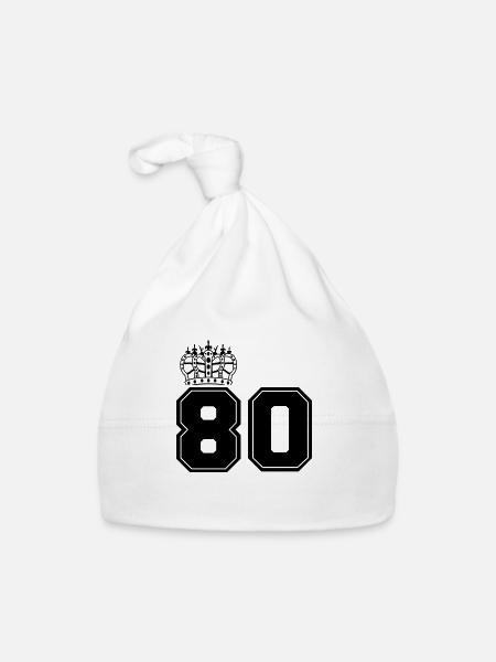 80 très grand lit - Bonnet bio Bébé - blanc - Devant