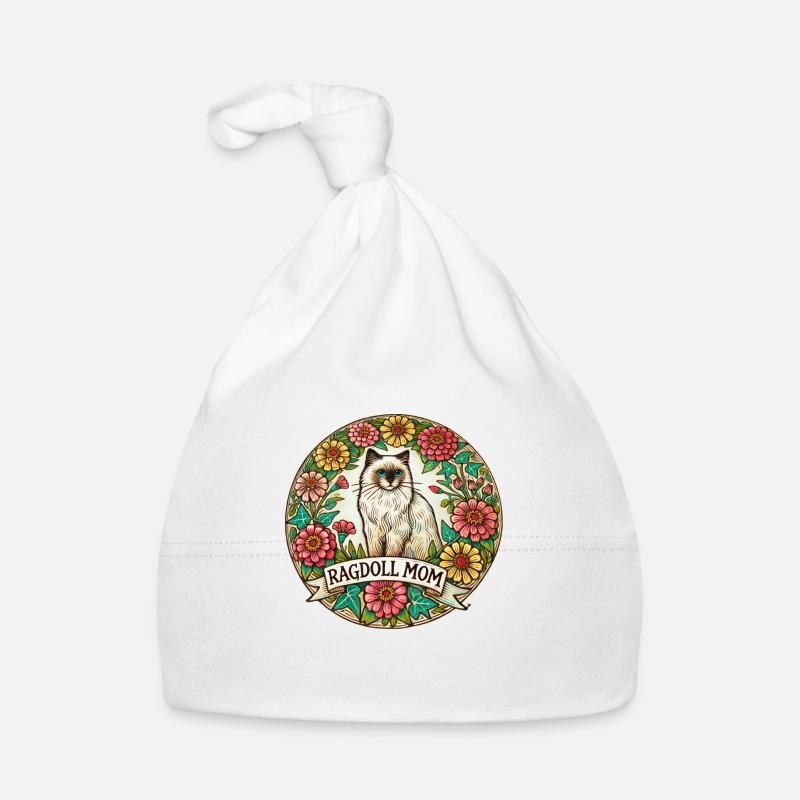 Maman Ragdoll Bonnet bio Bébé