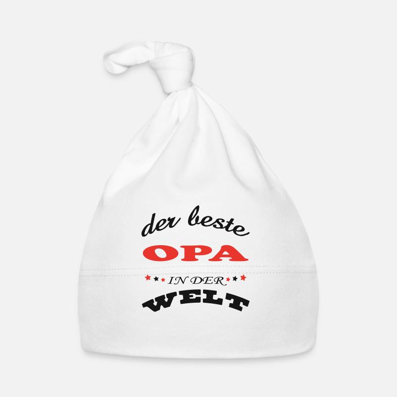 DER BESTE OPA PAPY IN DER WELT Baby Bio-Mütze