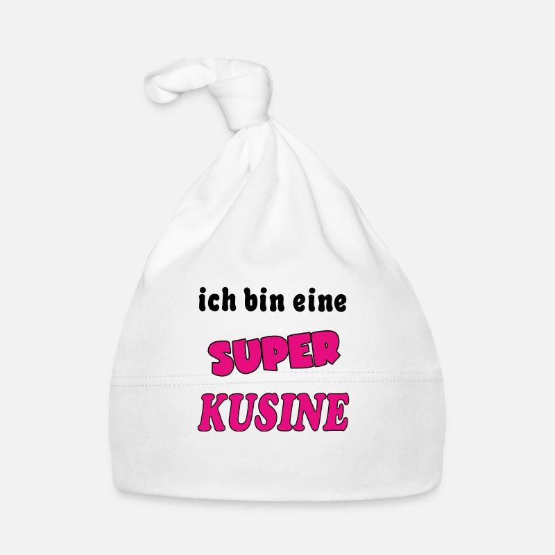 Ich bin eine Super KUSINE COUSIN Organic Baby Cap