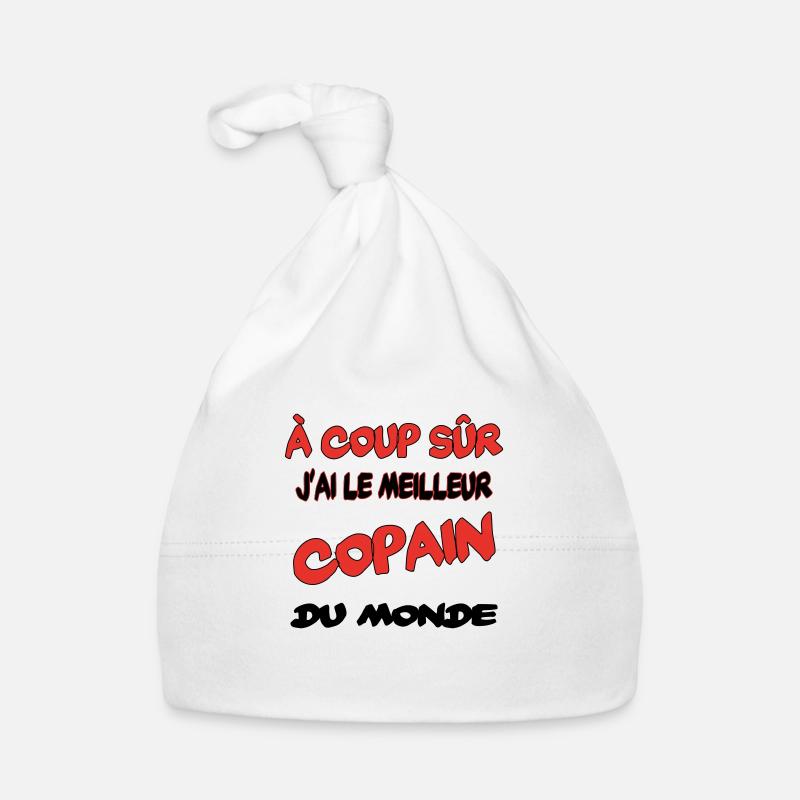 Meilleur copain du monde Bonnet bio Bébé
