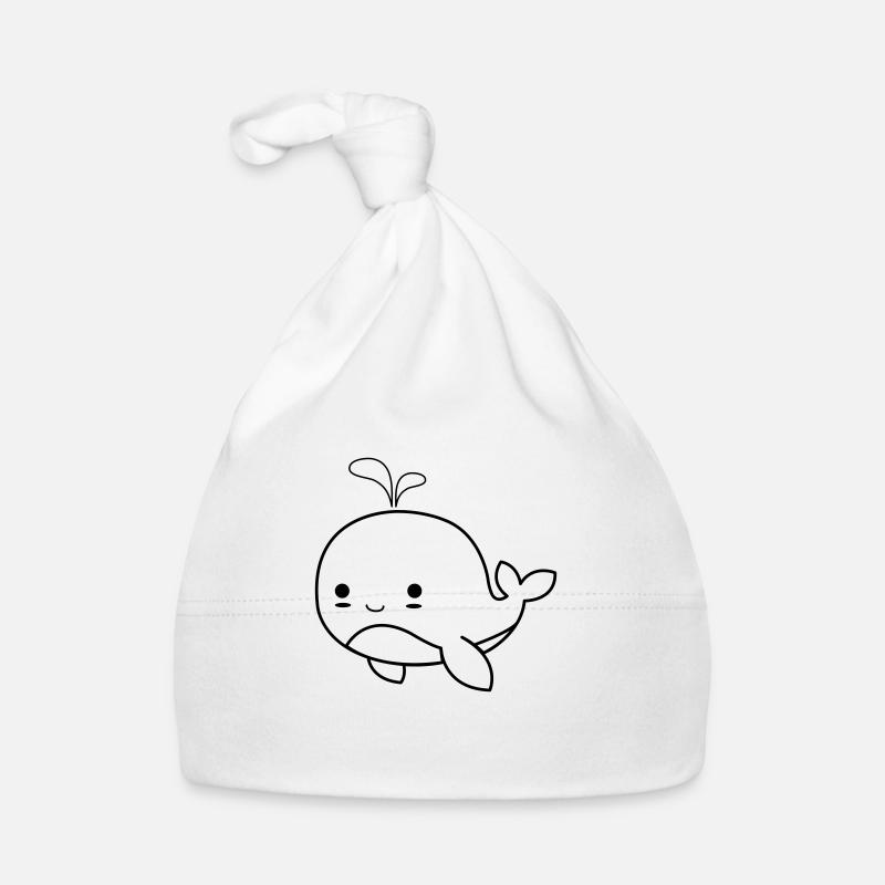 Baby Whale 01 Organic Baby Cap