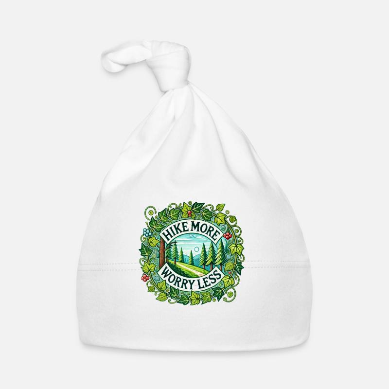 Hike More Worry Less Organic Baby Cap