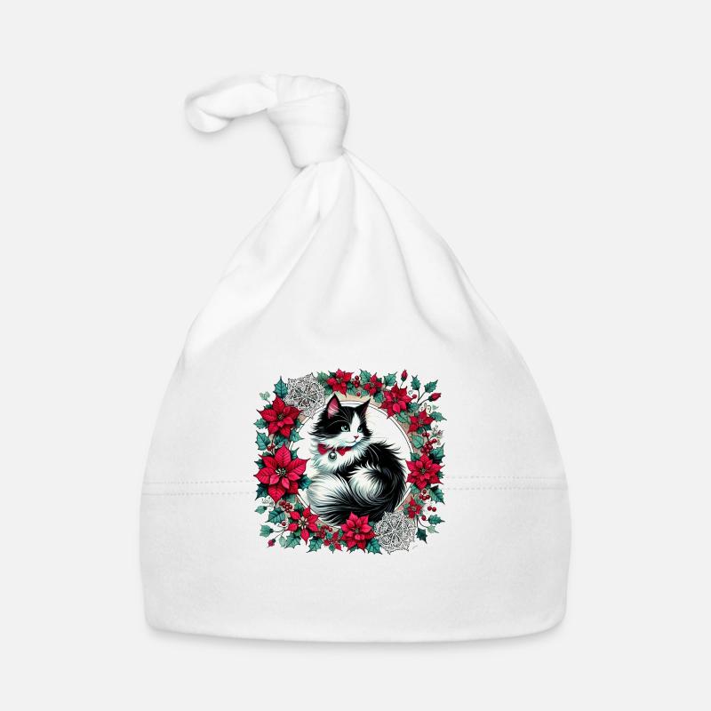 Smoking de Noël Chat Bonnet bio Bébé