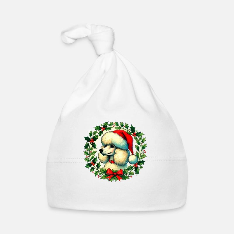 Caniche de Noël Bonnet bio Bébé