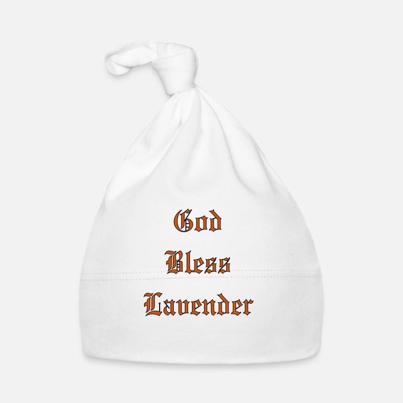 Que Dieu bénisse la lavande Bonnet bio Bébé