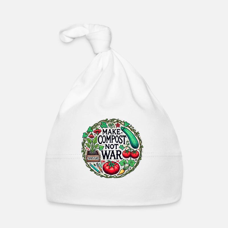 Faites du compost, pas de la guerre Bonnet bio Bébé
