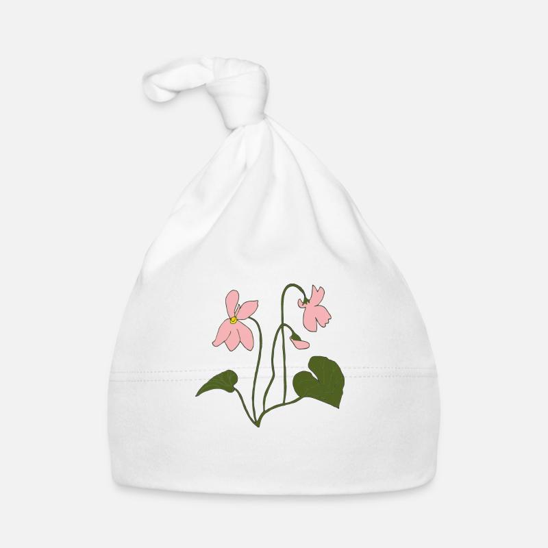veilchen rosa Baby Bio-Mütze