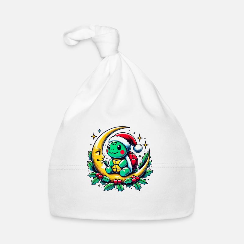 Tortue de Noël Bonnet bio Bébé