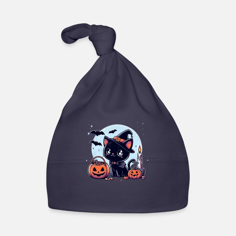 Kitty halloween Organic Baby Cap