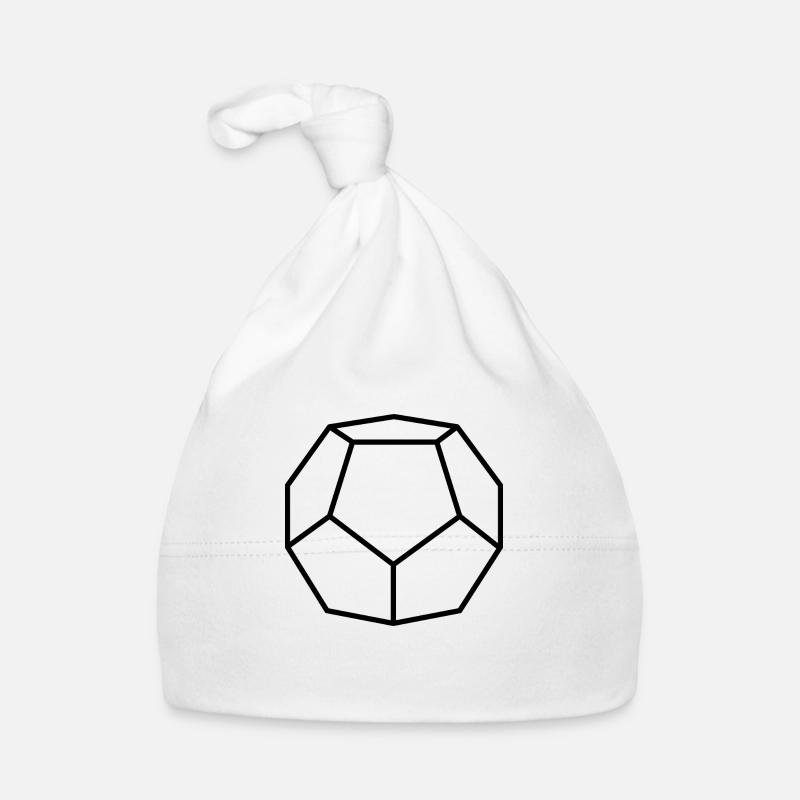 Dodécaèdre noir Bonnet bio Bébé