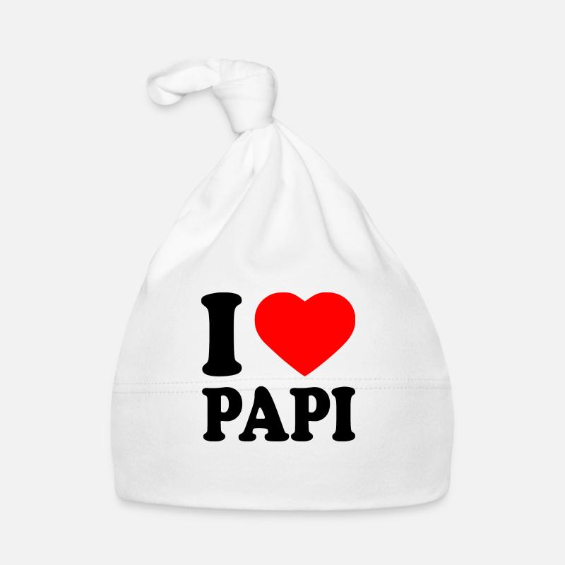 I love papi Baby Bio-Mütze
