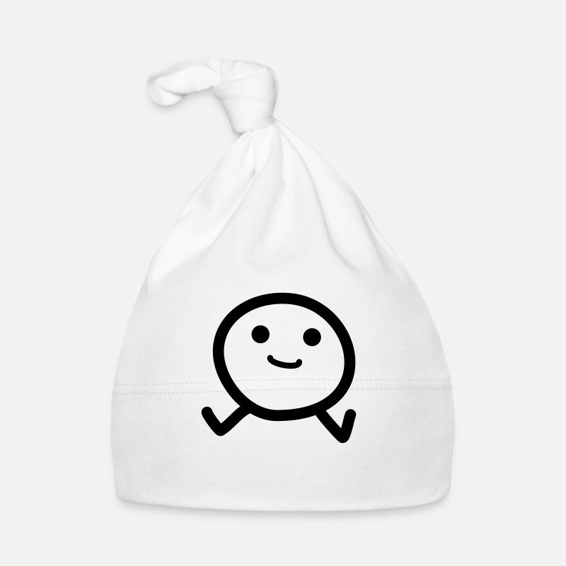 Man - Organic Baby Cap - white