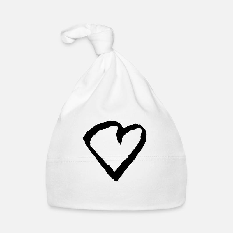 herz Baby Bio-Mütze