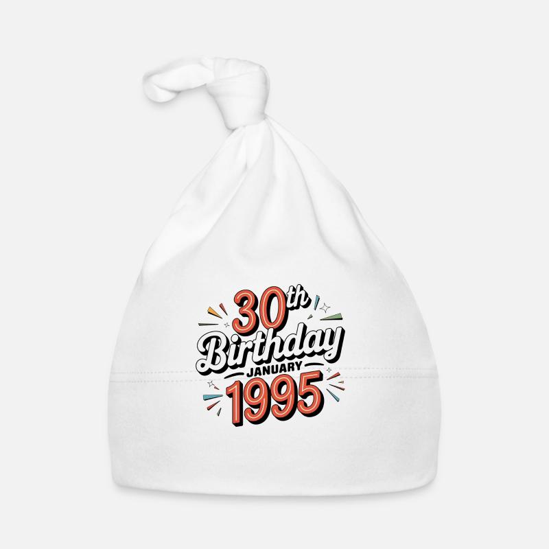 Né(e) en Janvier 1995 - Édition Limitée 30 Ans Bonnet bio Bébé