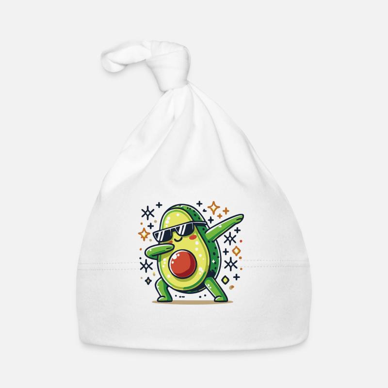 Dabbing avocado Organic Baby Cap