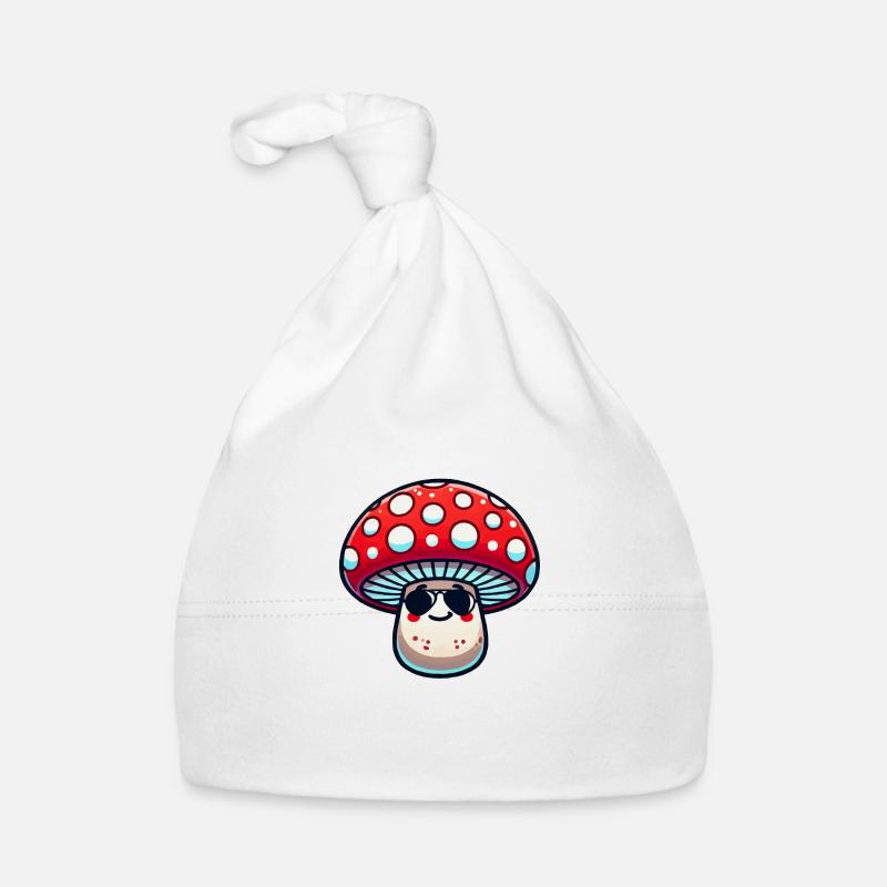 pilz cartoon sonnenbrille Baby Bio-Mütze