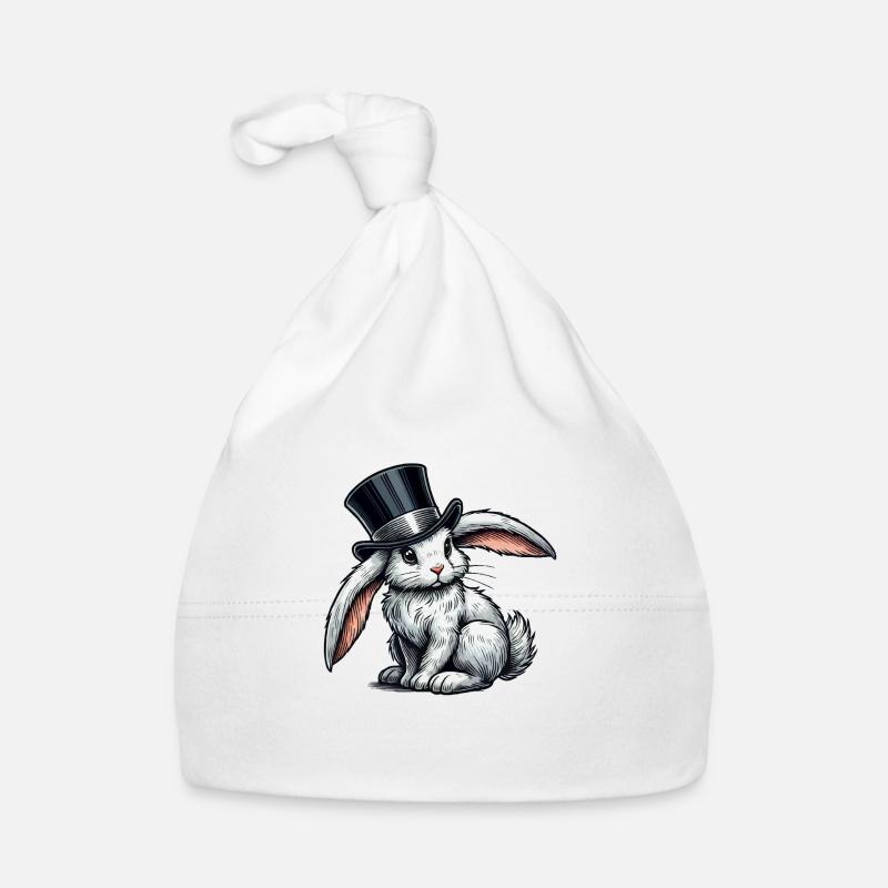 Rabbit Cylinder Organic Baby Cap