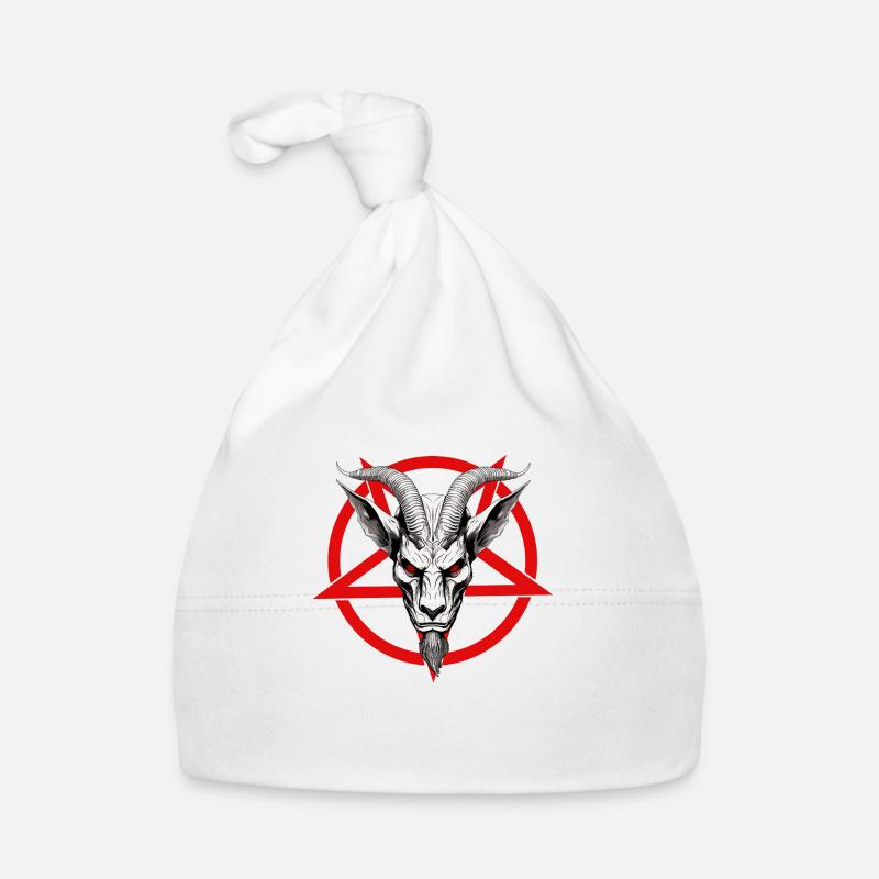 Baphomet Pentagram Organic Baby Cap