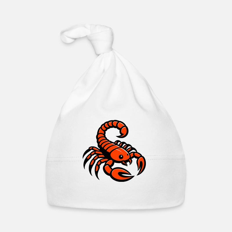 Fiery Scorpio Symbol Organic Baby Cap