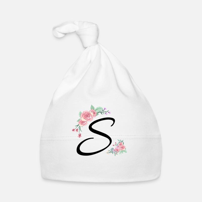 Brief s Blumen Baby Bio-Mütze