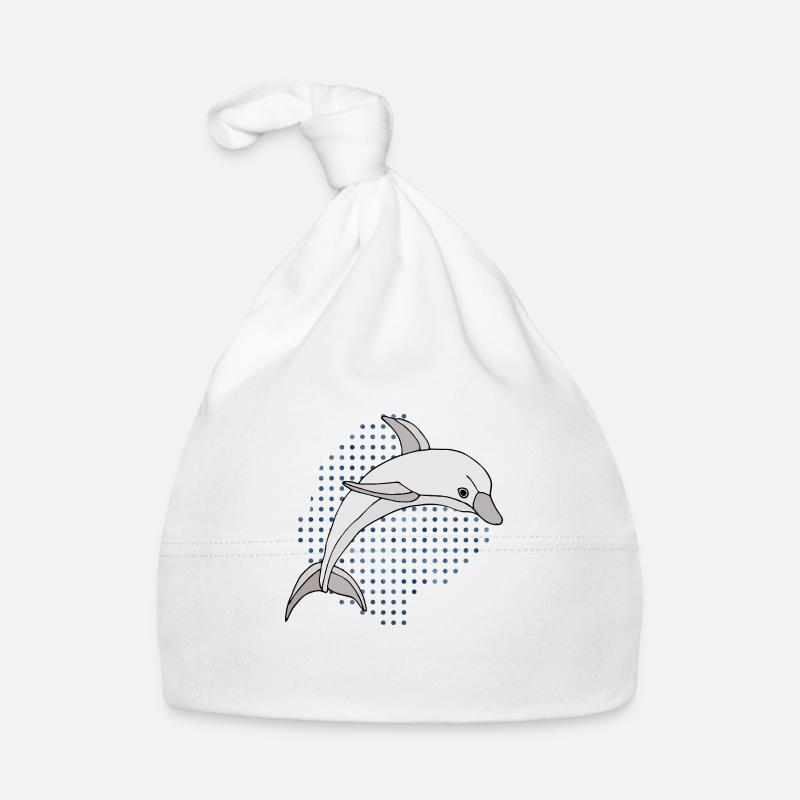 Delfin Baby Bio-Mütze