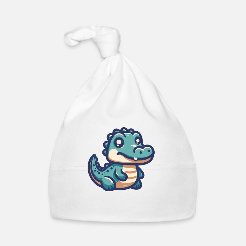 Alligator souriant Bonnet bio Bébé