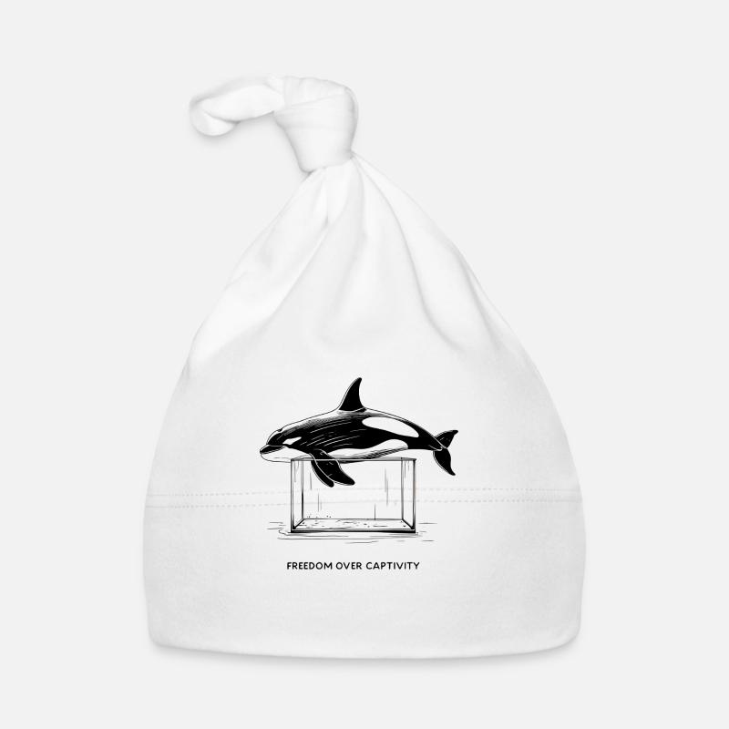 Fine Line Orca – La liberté plutôt que la captivité Bonnet bio Bébé