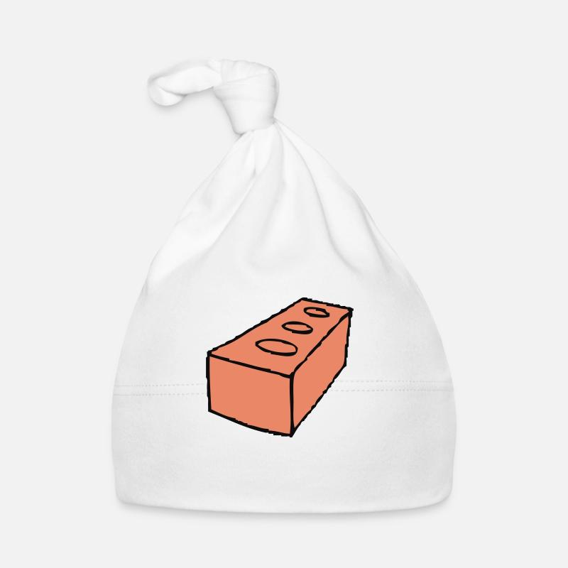 brick, construction, maison, paroi, des briques, Bonnet bio Bébé