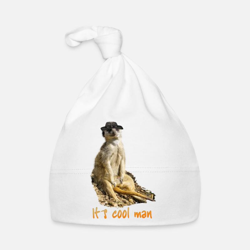It´s cool man Baby Bio-Mütze