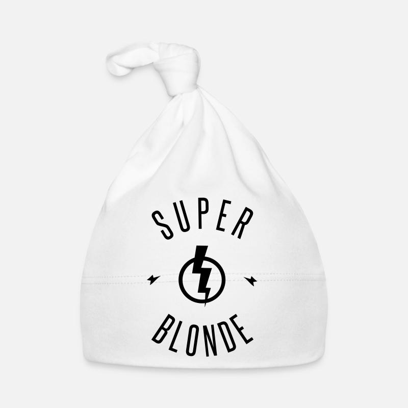 super blonde - Bonnet bio Bébé - blanc
