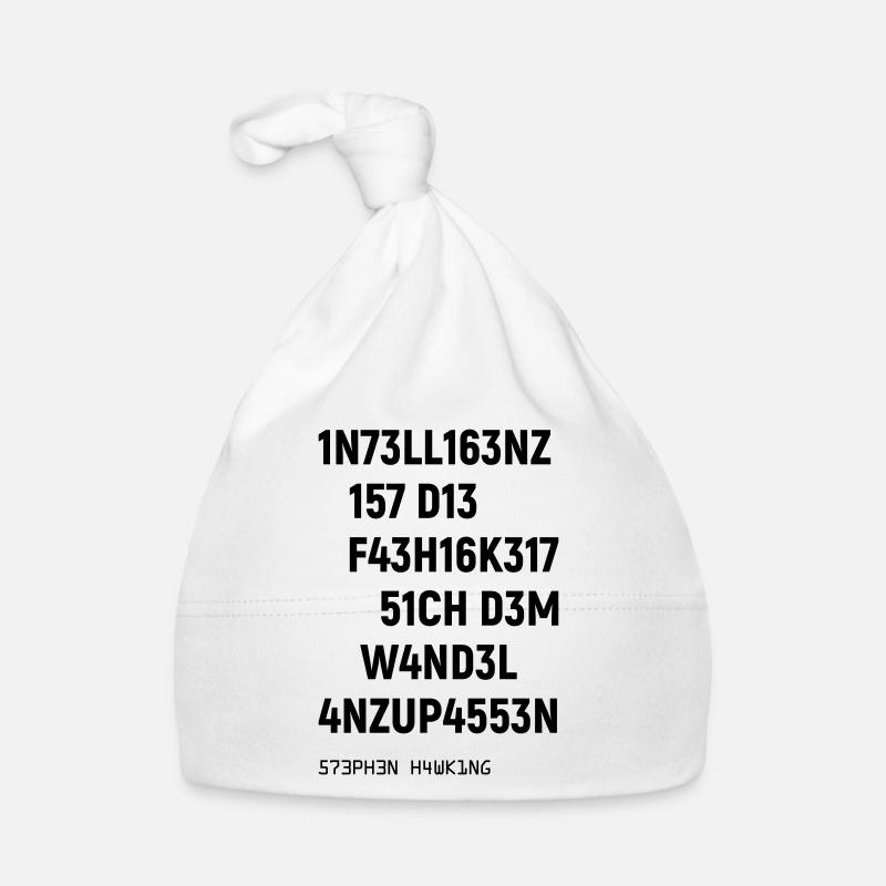 Leetspeak Intelligenz Spruch für Nerds und Hacker Baby Bio-Mütze