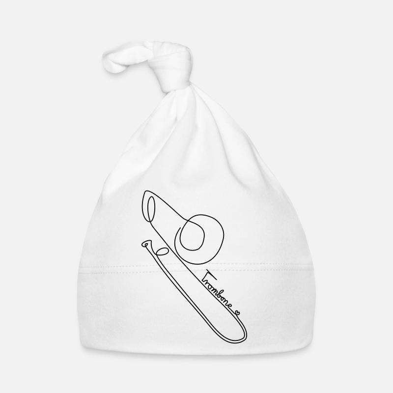 one line trombone Baby Bio-Mütze