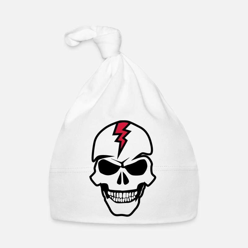 death head skull eclair dead haed Organic Baby Cap