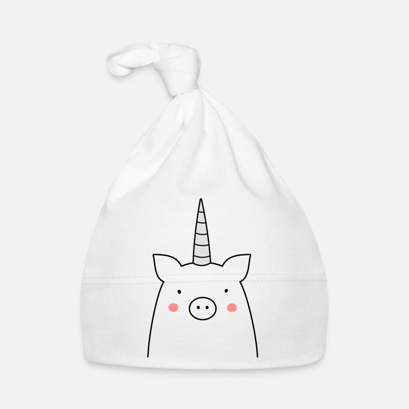 witziges Schwein Einhorn Sau Geschenkidee Baby Bio-Mütze
