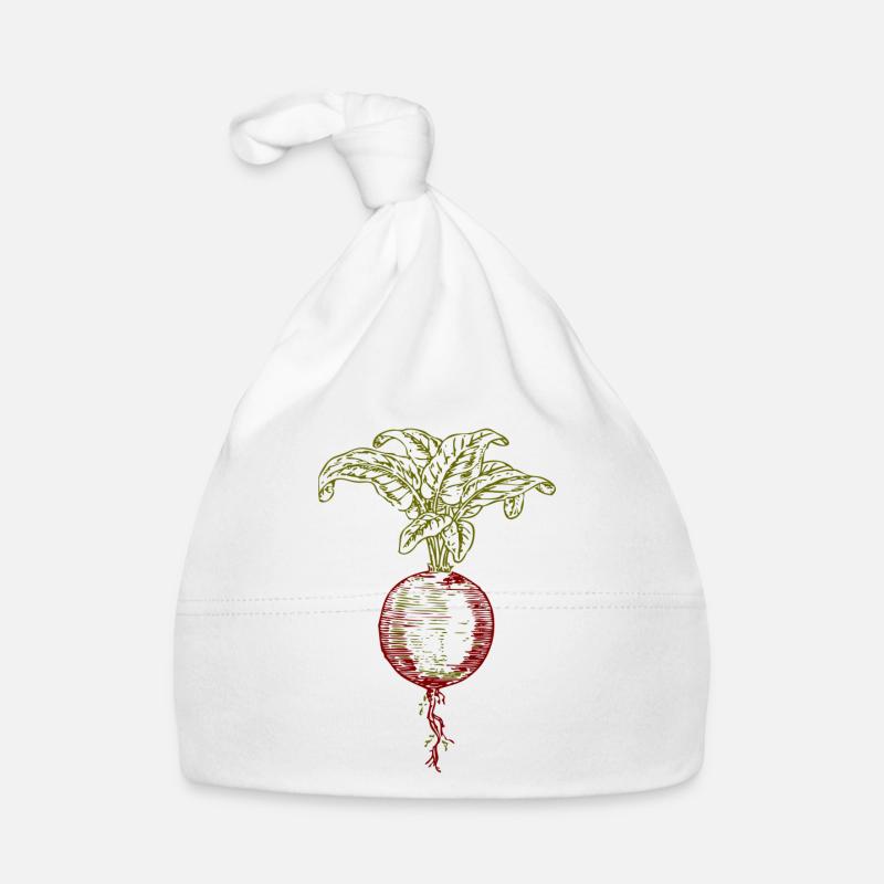 ruebe rueben beet turnip veggie vegetables vegetables Organic Baby Cap