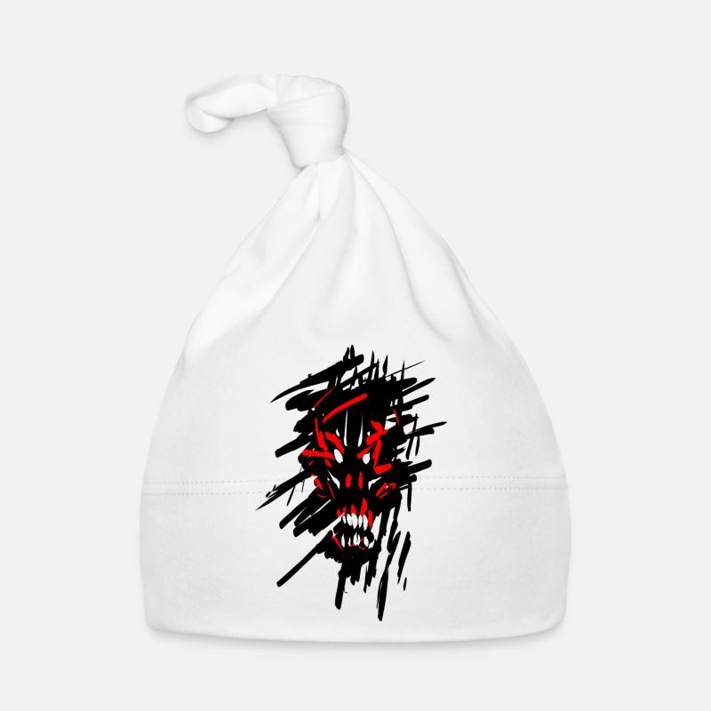 Teufel Horror Graffiti Baby Bio-Mütze